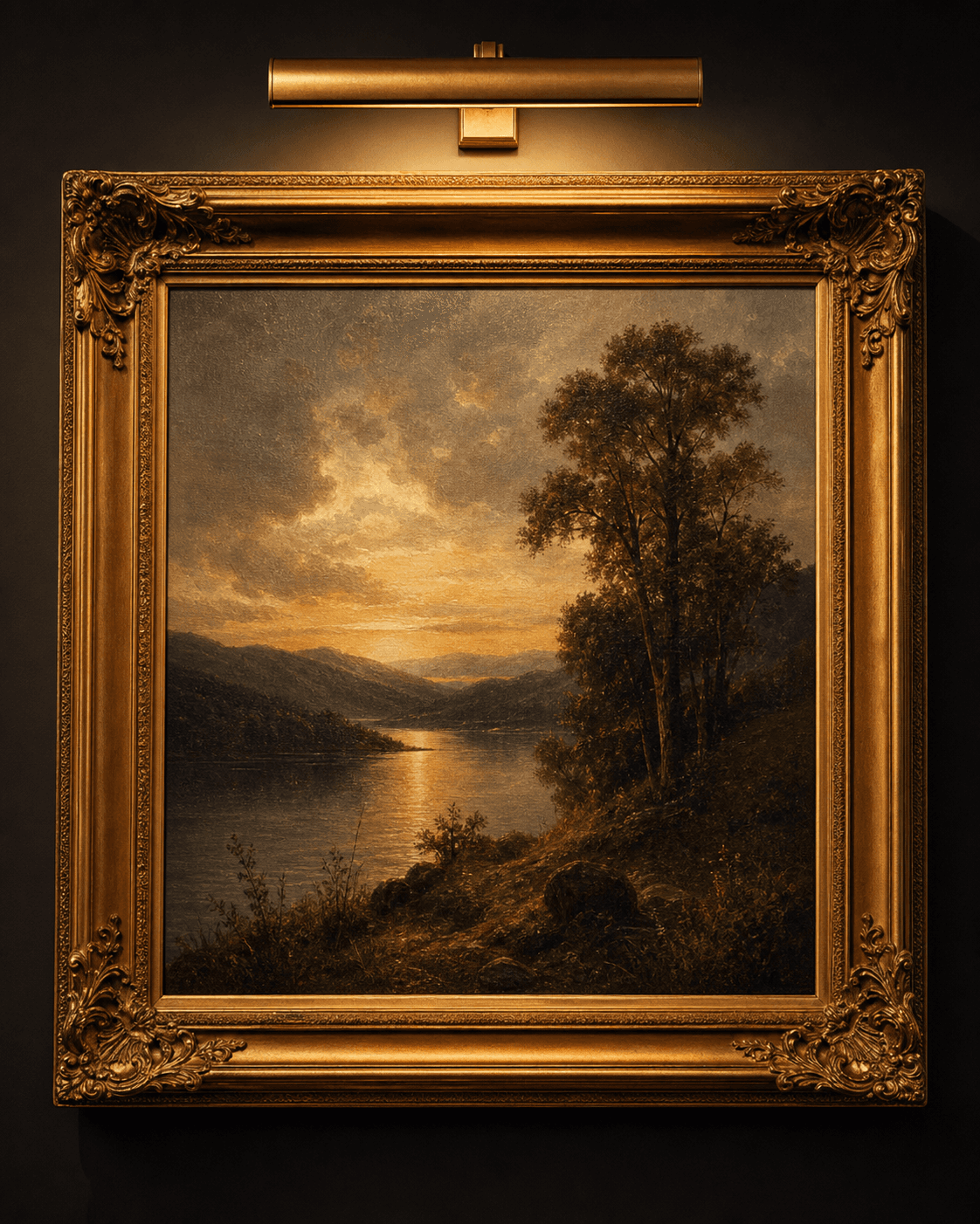 Evening Light above the Palisades by Eleanor Whitcomb Hart